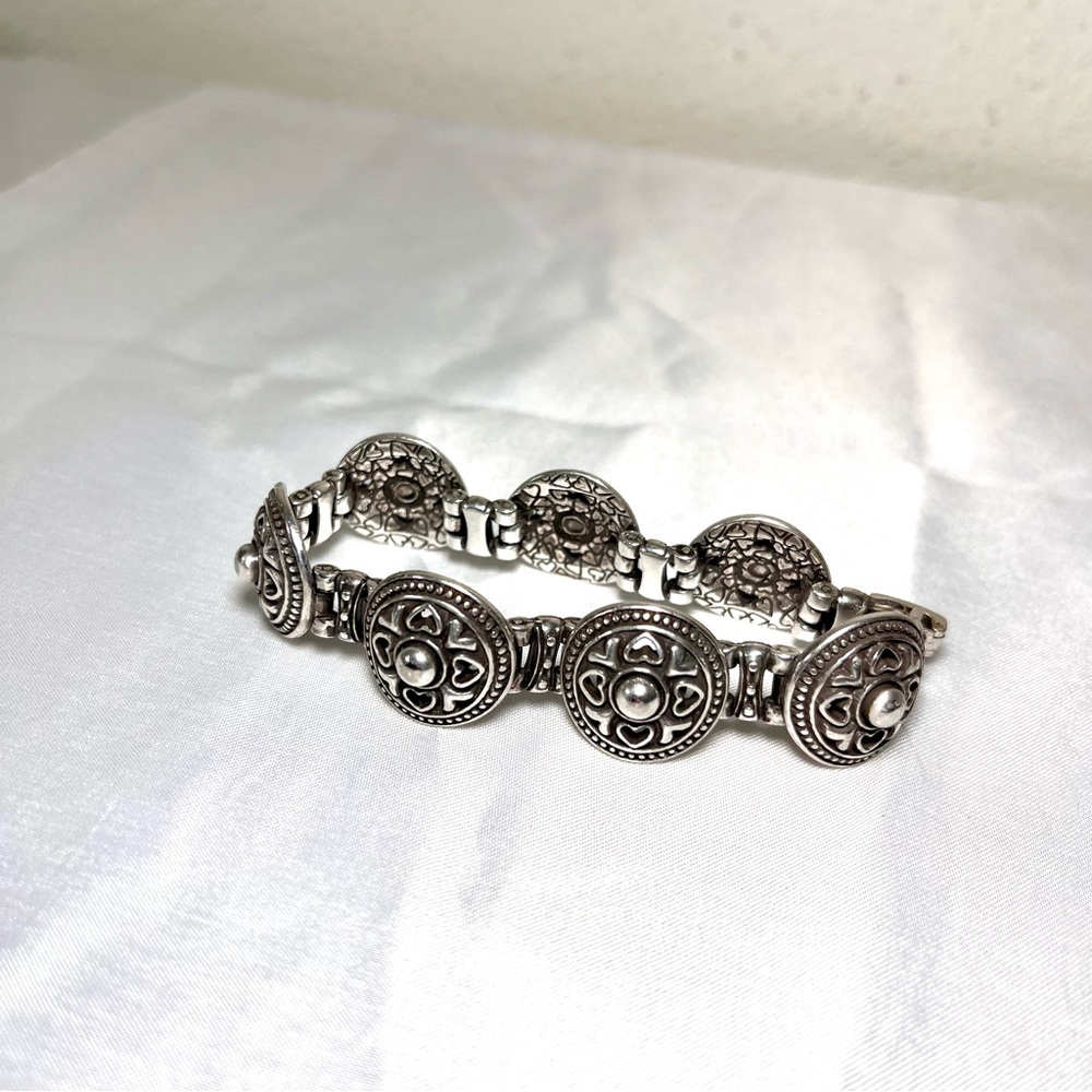 Brighton silver medallion bracelet